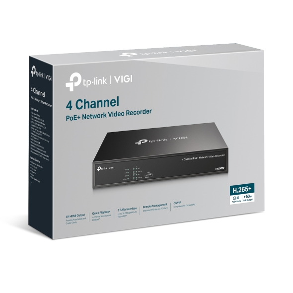 VIGI NVR1004H-4P  4 Channel Network Video Recorder