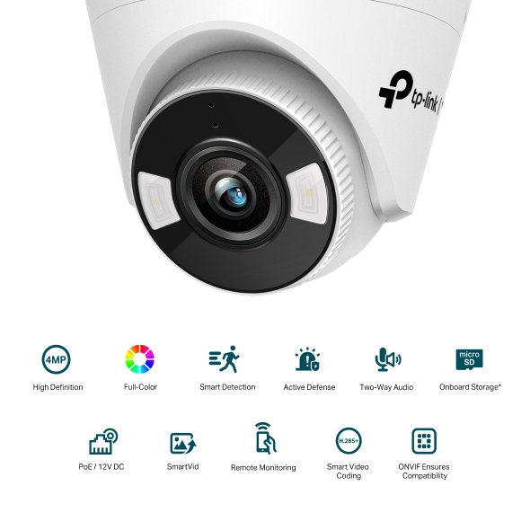 VIGI 4MP Full-Color Turret Network Camera VIGI C440(4mm)