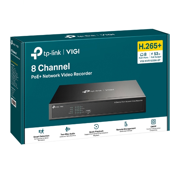 VIGI 8 Channel PoE+ Network Video Recorder