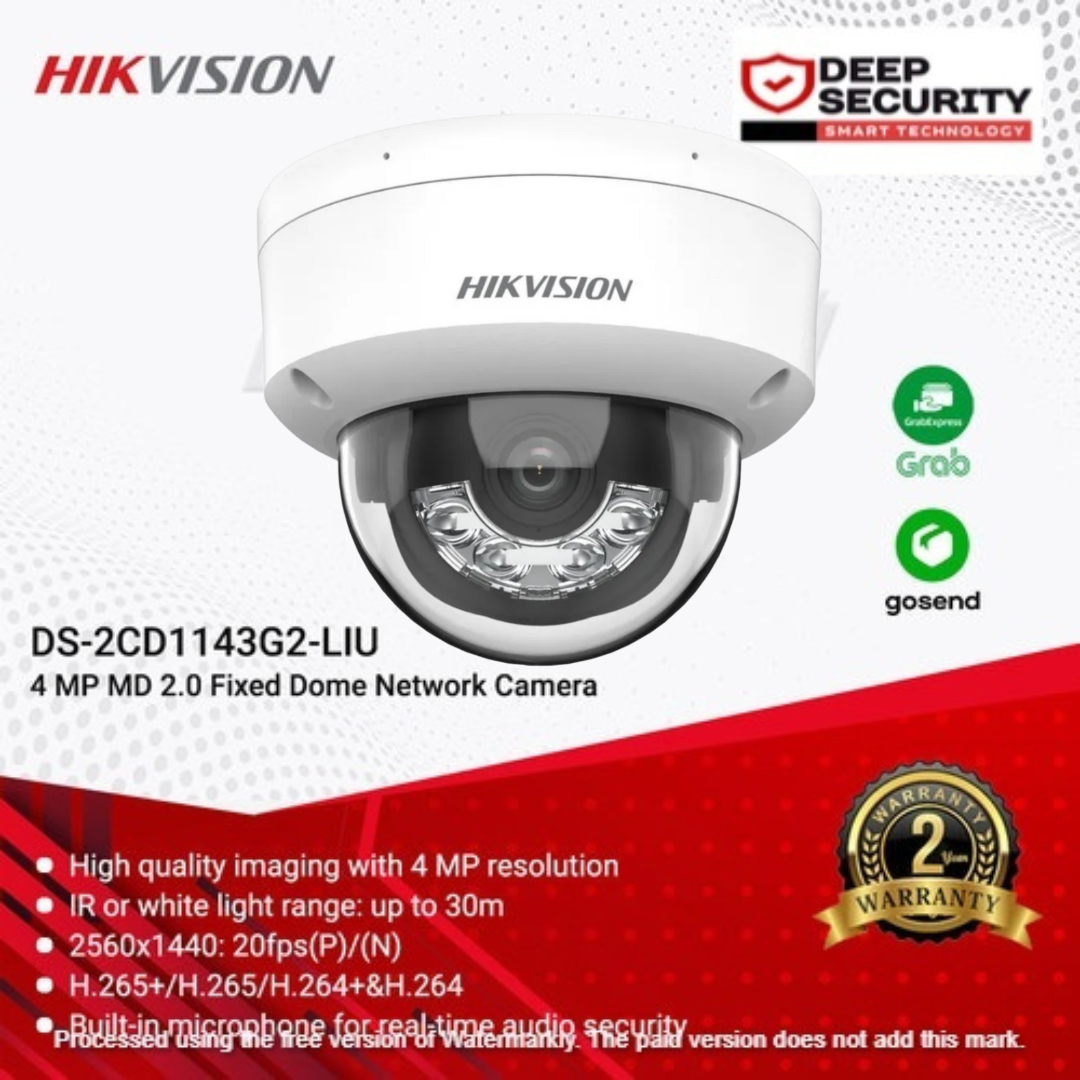 DS-2CD1143G2-LIU HIKVISION 4MP   Smart Hybrid Light Fixed Dome Network Camera