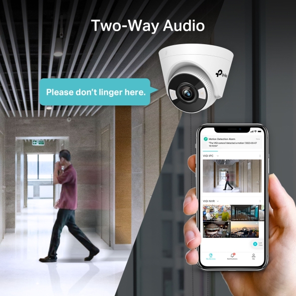 VIGI 4MP Full-Color Wi-Fi Turret Network Camera