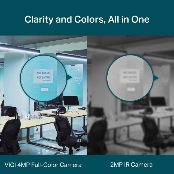 VIGI 4MP Full-Color Wi-Fi Turret Network Camera